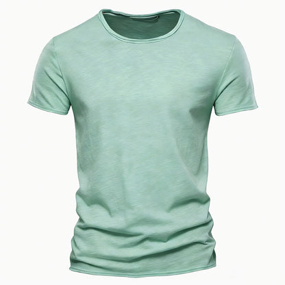100% Cotton Men T-Shirt Casual Soft Fitness Summer Thin T-Shirts Men'S Home Clothes O-Neck Short Sleeve Soild T Shirt for Men