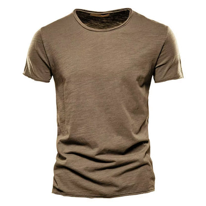 100% Cotton Men T-Shirt Casual Soft Fitness Summer Thin T-Shirts Men'S Home Clothes O-Neck Short Sleeve Soild T Shirt for Men