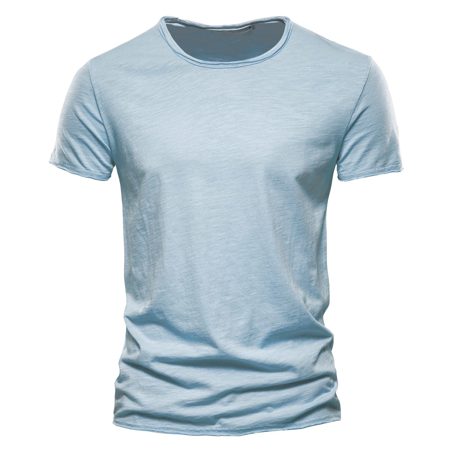 100% Cotton Men T-Shirt Casual Soft Fitness Summer Thin T-Shirts Men'S Home Clothes O-Neck Short Sleeve Soild T Shirt for Men